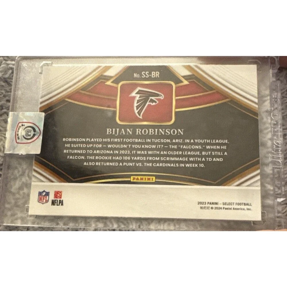 2023 Panini Select - Snapshots Bijan Robinson #SS-BR Silver Prizm (RC)